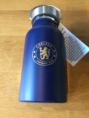 Chelsea FC Insulated Drinks Bottle In Gift Box - Great Present • £12