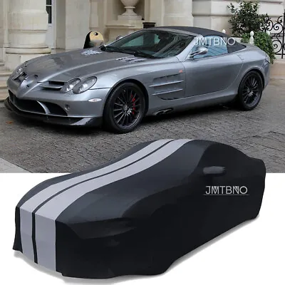 For Mercedes-Benz SL55 AMG SLR Stain Stretch Indoor Black & Grey Line Car Cover • $159.52