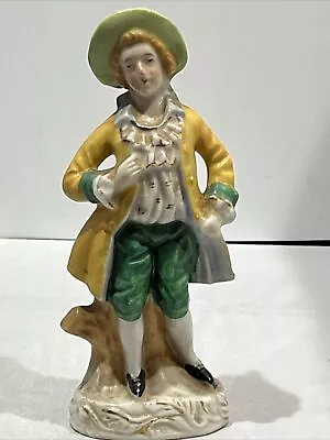 Occupied Japan Porcelain Musician Figurine 1940's Occupied Japan Figure 6”x 2.5” • £19.28