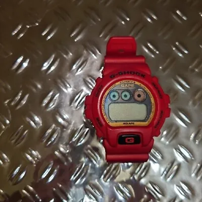 G-SHOCK×A BATHING APE DW-69000 2000 Pieces Limited Edition Digital Red USED • $239.99