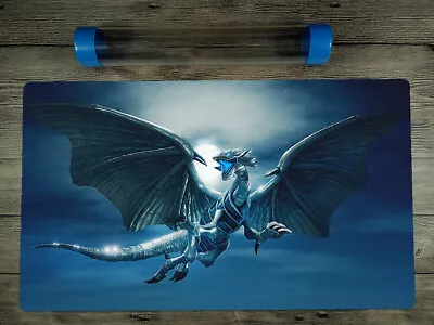 Ygomat Blue-Eyes White Dragon Mat Trading Card Game CCG Playmat Free Best Tube • $46.23