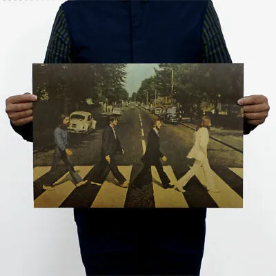 Retro Antique Poster Vintage Style Wall Decor Picture The Beatles Fast Post • $6.99