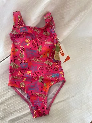 Zoggs Girls Swimsuit 'Aloha' Design Age 4 Bnwt • £8.50