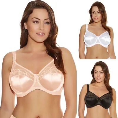 Elomi Cate Bra Underwired Full Cup Coverage 4030 Black White Latte Pecan DD-K • $42.21