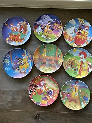 Vintage McDonalds Plates Set Of 8 Plastic Melamine 1997 1993 1995 1989 • $75.69