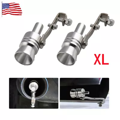 2Pcs Exhaust Pipe Oversized Roar Maker Turbo Sound Whistle Simulator For Car XL • $7.93