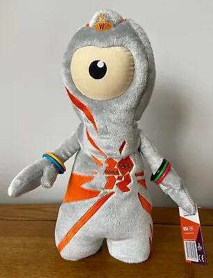 London 2012 Wenlock Grey And Orange Soft Toy Olympic Mascot Official Product • £8.99