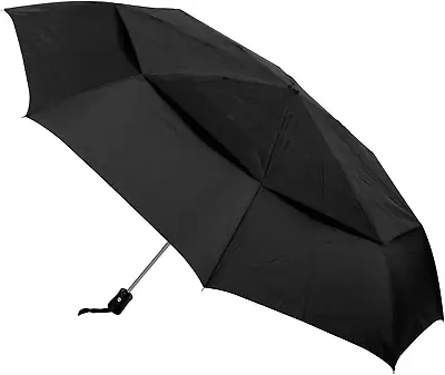 Clifton Golf Sized Vented Folding Auto Open Close  Black • $58.95