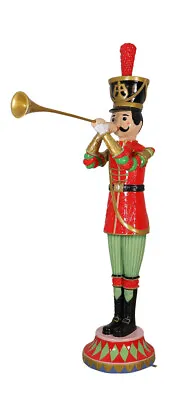 Nutcracker Toy Soldier Statue W/ Trumpet Large Christmas Decor 6.5FT In/Outdoor • $1299.99
