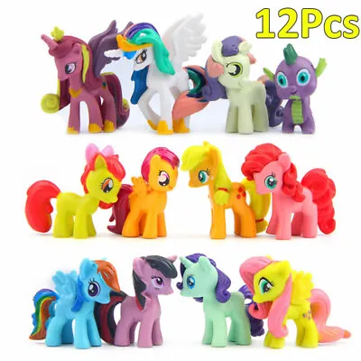 £6.99 • Buy 12X My Little Pony 2  Action Figures Cake Toppers Set Girl Gifts Decorations Toy