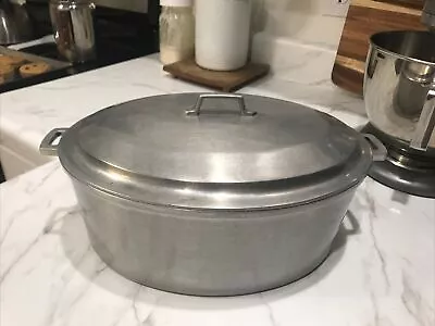 Miracle Maid G2 Cast Aluminum Roaster Dutch Oven  W/ Lid Vintage Cooking  Pot • $37.99