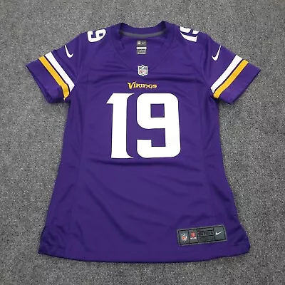 Minnesota Vikings Jersey Womens Small Purple Adam Thielen #19 Nike On Field NFL • $24.66