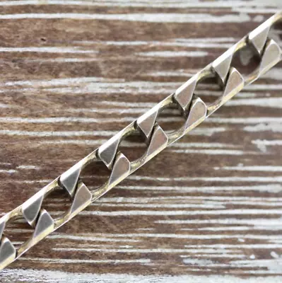 Vintage Sterling Silver 925 Chain Link Bracelet 7  Stack Southwest Retro • $48