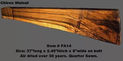 Exhibition French Walnut Rifle Gun-stock Blank (item#fa14)chiron Wood • £924.92