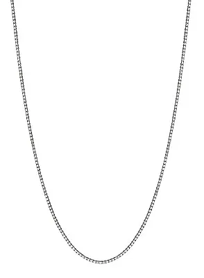 14k Box Chain 0.6mm 16  Inch With Lobster Catch White Gold • $133.86