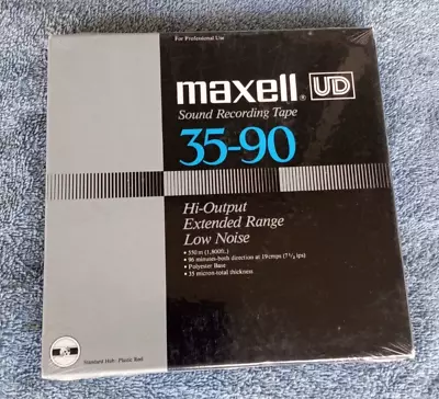 Sealed Maxell UD 35-90 Reel To Reel Blank Recording Tape 1800' • $39.99