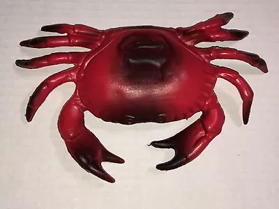 Vintage Blow Mold Crab Plastic Restaurant Decor Prop Realistic Luau 8  • $10.99