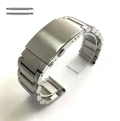 Solid High Quality Steel Brushed Silver Metal Replacement Watch Band #5111 • $24.95