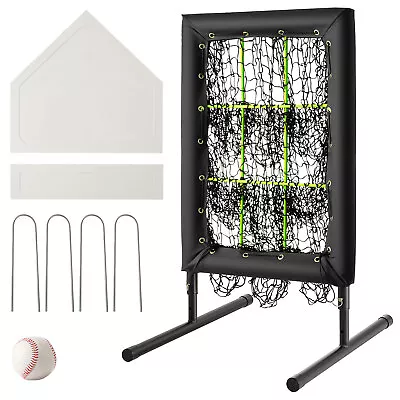 Baseball & Softball Pitchers Target | 9 Pocket Pitching Net 3 Adjustable Setting • $115.90