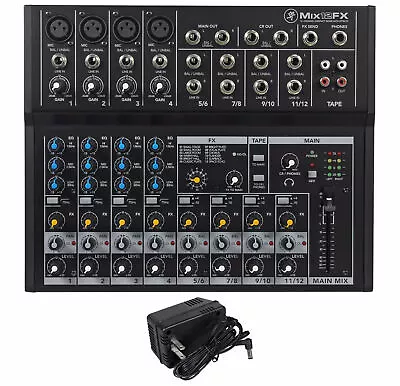 New Mackie Mix12FX 12-Channel Compact Mixer W/FX Proven Performance Built Rugged • $149.99