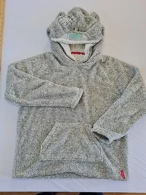 Ladies Lounge Jumper M&S Size 12 Long Sleeve Bear Hood Grey 9793 • $17.30