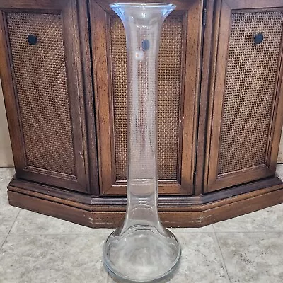 Vintage Blenko Crystal Modern Floor Vase/Decanter 789L Don Shepherd 1970s 25.5  • $150