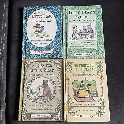 VTG 4 Lot HC Books By Else Holmelund Minarik Little Bear & No Fighting No Biting • $39.99