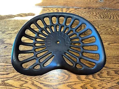 Vtg Antique Deering Cast Iron Tractor Seat Farm Implement Machinery IH McCormick • $110