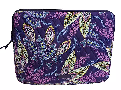 Vera Bradley Batik Leaves Purple Tablet Case IPad Chromebook Kindle Sleeve Padde • $22.47