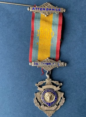 £9.99 • Buy Vintage RAOB Royal Buffaloes Masonic Jewel Medal Badge Lodge Silver Attendance