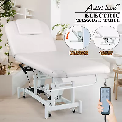 Electrical White Massage Table Facial Bed Tattoo Beauty Spa With Remote Control • $599.90