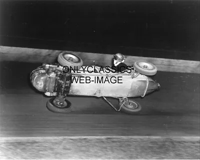 1951 Troy Ruttman Bicycling Midget Wild Crash Auto Racing 8x10 Photo Indy 500 • $14.41