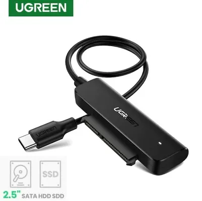 $21.95 • Buy Ugreen USB C 3.1 To SATA 2.5'' Hard Drive HDD SSD Adapter Connector UASP TRIM 