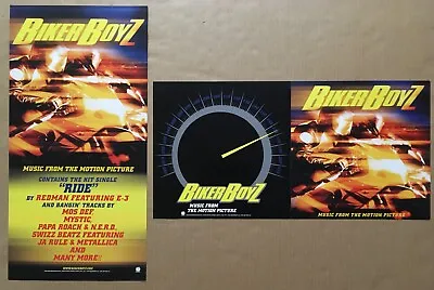 BIKER BOYZ 2003 Double Sided PROMO POSTER FLAT W/ N.E.R.D. Mos Def PAPA ROACH • $29.99