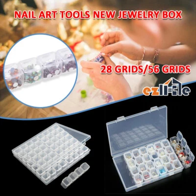 56-slot Jewelry Ring Earring Storage Box Display Organizer Case Tray Holder AU • $10.59