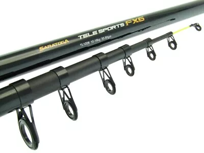 SARATOGA TELESPORTS FX6 10' 8-15kg Fibreglass Surf Beach Telescopic Fishing Rod • $49