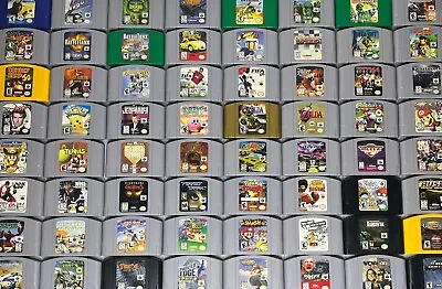 $44.95 • Buy Nintendo 64 N64 Original Video Game Cartridges *Authentic/Cleaned/Tested*