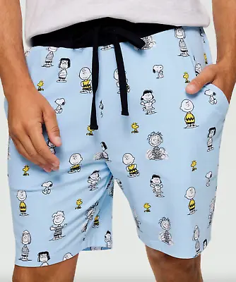 Peter Alexander Men's Peanuts Charlie Brown Knit Stretch Sweat Shorts  Size XL • $39