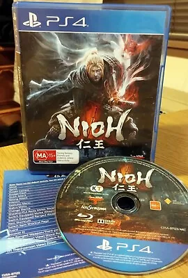 Nioh PS4 Game By Team Ninja [CIB Complete] - Hack N' Slash Samurai Action RPG • $19.99