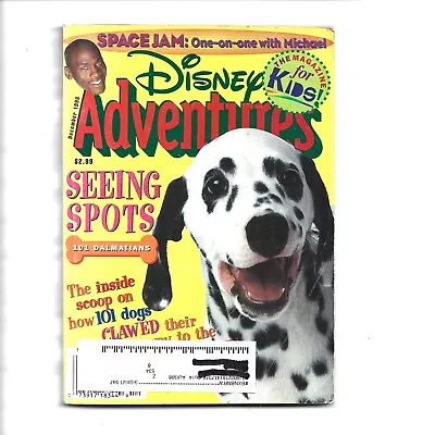 Disney Adventures Magazine Dec1996 Seeing Spots Space Jam & More • $6.99