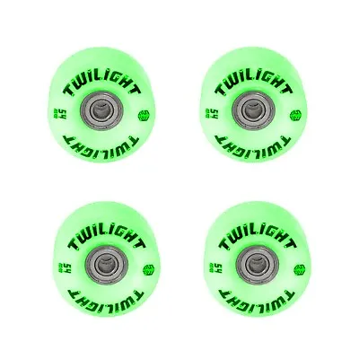 Epic Twilight LED Super Bright Light Up Roller Skate Wheels 4 Or 8 Pk - Green • $35