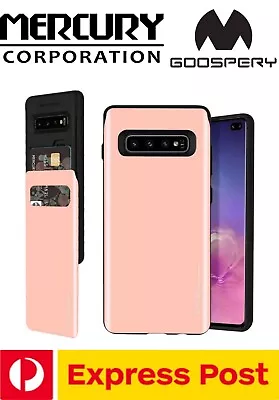 $19.48 • Buy Samsung S8+ (Plus) Card Holder Sky Slide Bumper ShockProof Mercury Goospery Case