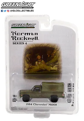 Greenlight Norman Rockwell Series 4 - 1984 Chevrolet M1008 W/Cargo Cover 54060-F • $11