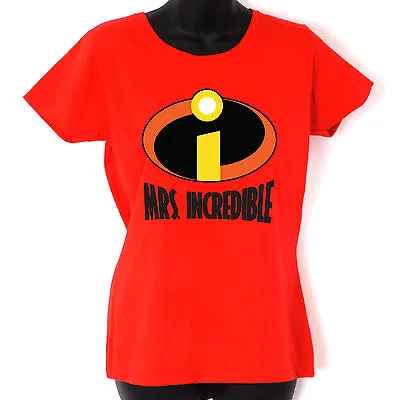 £11.99 • Buy Mrs INCREDIBLES Womens Girls T Shirt Classic Comic Super Hero T-shirt