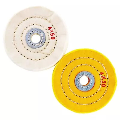 2 Pcs 4-Inch Buffing Soft Polishing Buffer Polish Wheel Pad For Bench Grinder • $24.06