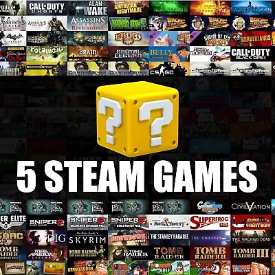 5 PREMIUM Steam Keys LOWEST PRICE Video Game Fast Delivery Region Free • $3.30