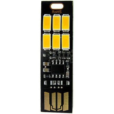$2.39 • Buy 6-LED USB Portable Keychain Lamp With Touch Dimming 1W 3000K 6000K