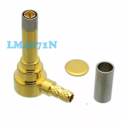 1pce Connector MS156 Male Plug 90° Crimp RG174 RG316 LMR100 Cable Right Angle • $1.99