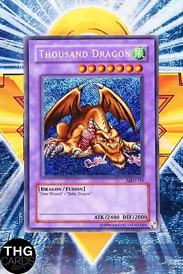 Thousand Dragon MRD-143 Reverse Secret Rare Yugioh Card MISPRINT 2 • £36.99