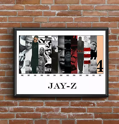 £150 • Buy Jay-Z Multi Album Discography  Print Cover Art Poster - Great Gift For A Fan
